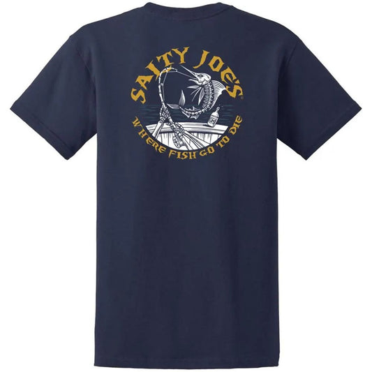 Salty Joe's Rum n' Bones Heavyweight Cotton Tee - Angler's Pro Tackle & Outdoors