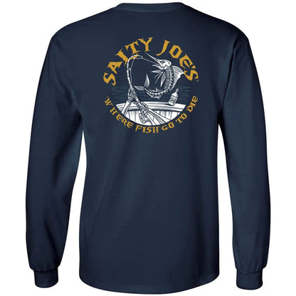 Salty Joe's Rum N' Bones Long Sleeve Fishing T Shirt - Angler's Pro Tackle & Outdoors