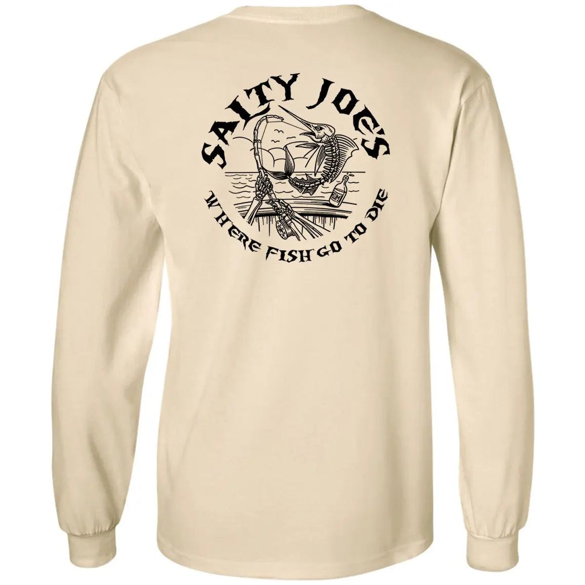 Salty Joe's Rum N' Bones Long Sleeve Fishing T Shirt - Angler's Pro Tackle & Outdoors