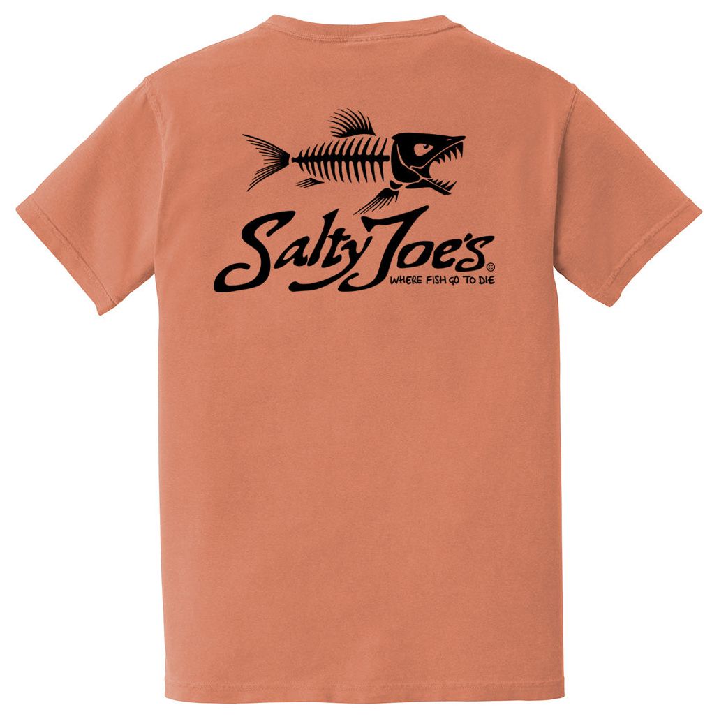 Salty Joe's Skeleton Fish Garment - Dyed Pocket Tee - Angler's Pro Tackle & Outdoors