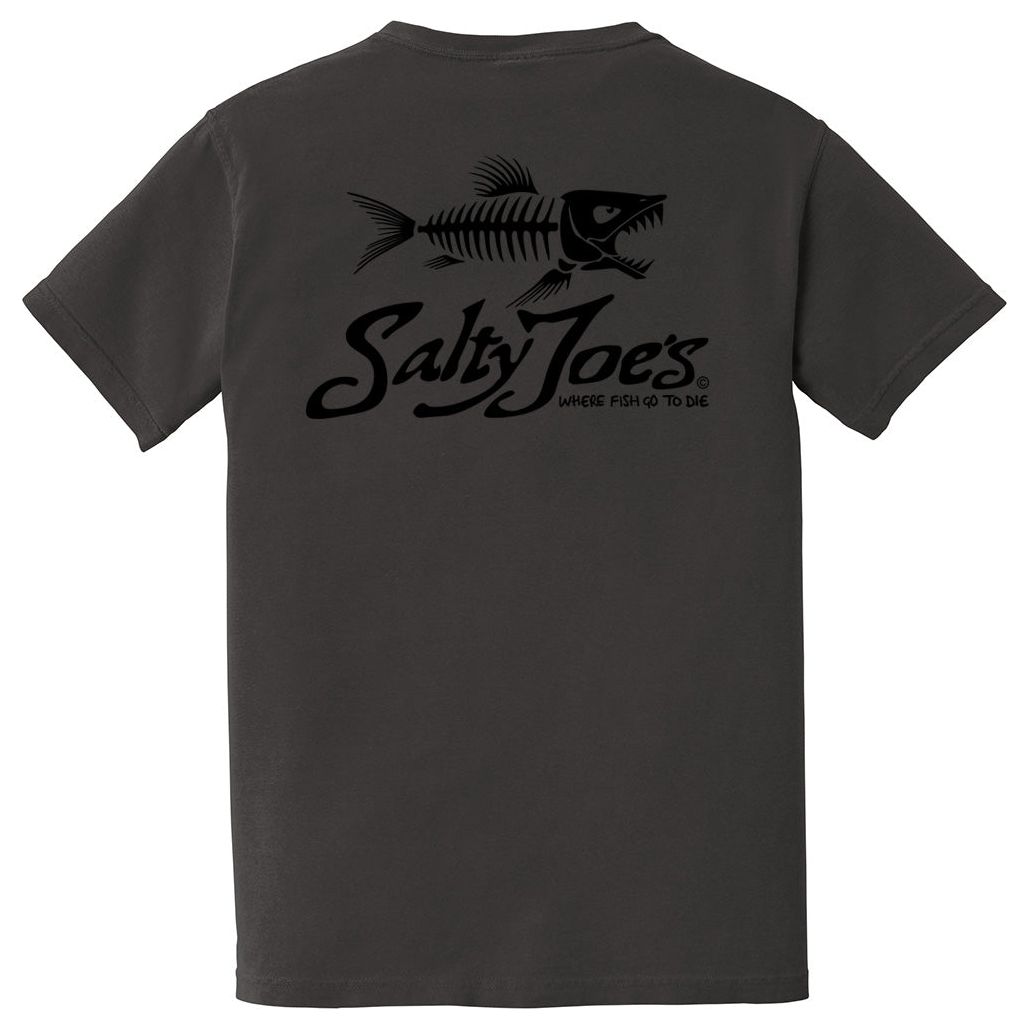 Salty Joe's Skeleton Fish Garment - Dyed Pocket Tee - Angler's Pro Tackle & Outdoors