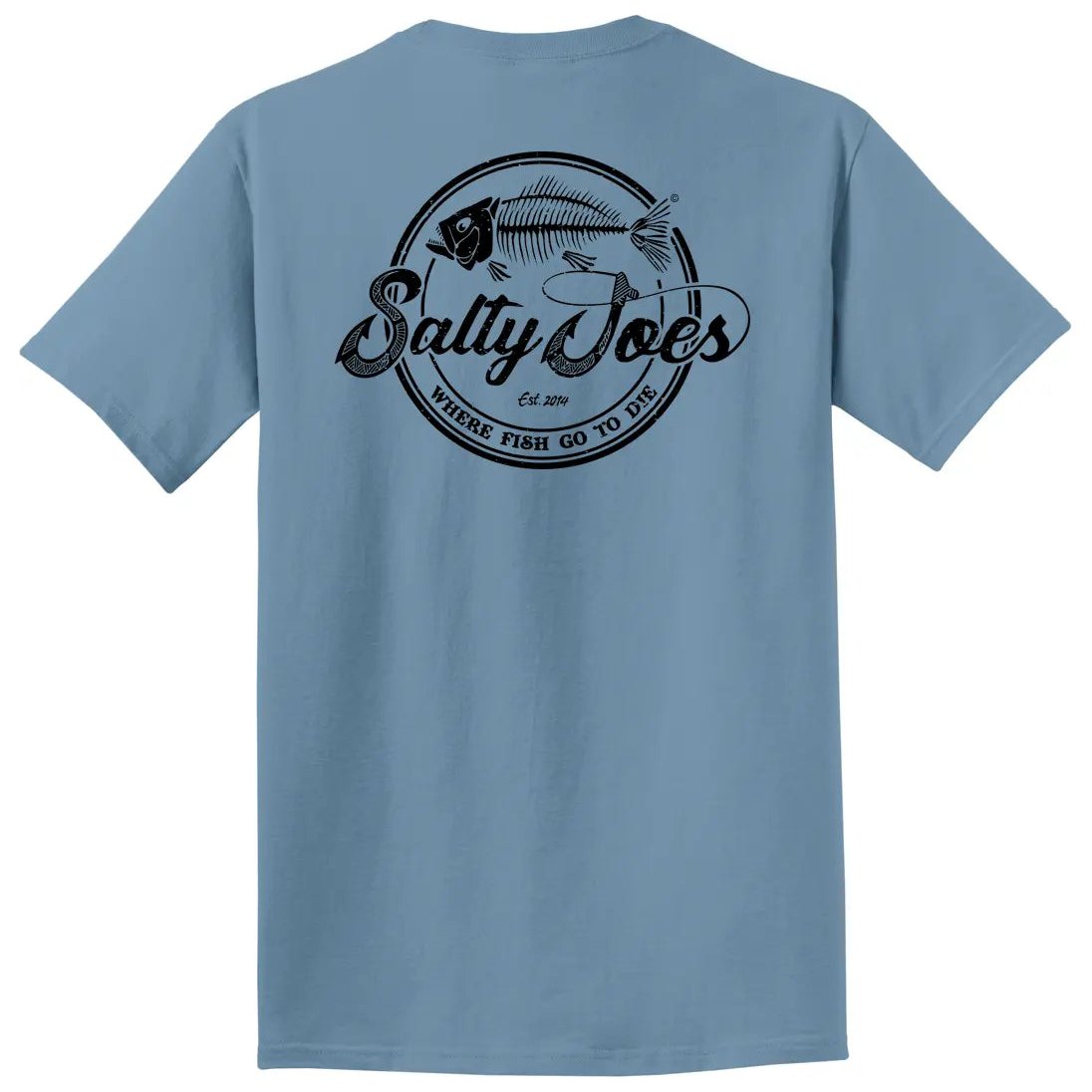 Salty Joe's Skeleton Hook Beach Wash® Garment Dyed Tee - Angler's Pro Tackle & Outdoors