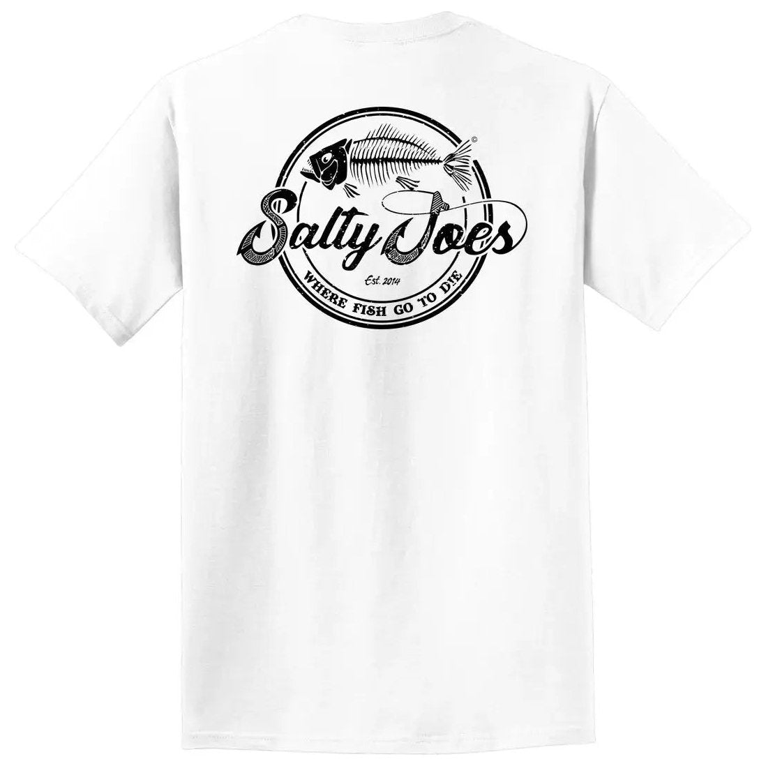 Salty Joe's Skeleton Hook Beach Wash® Garment Dyed Tee - Angler's Pro Tackle & Outdoors