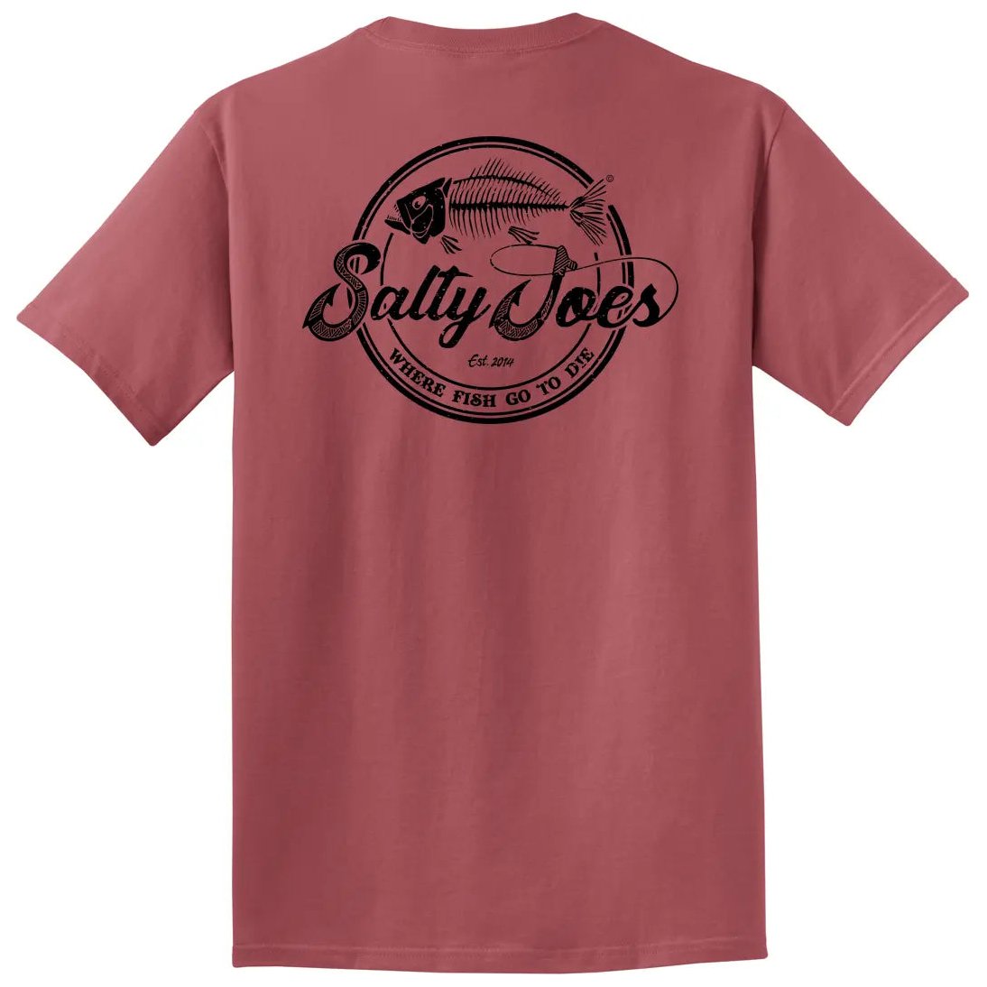 Salty Joe's Skeleton Hook Beach Wash® Garment Dyed Tee - Angler's Pro Tackle & Outdoors