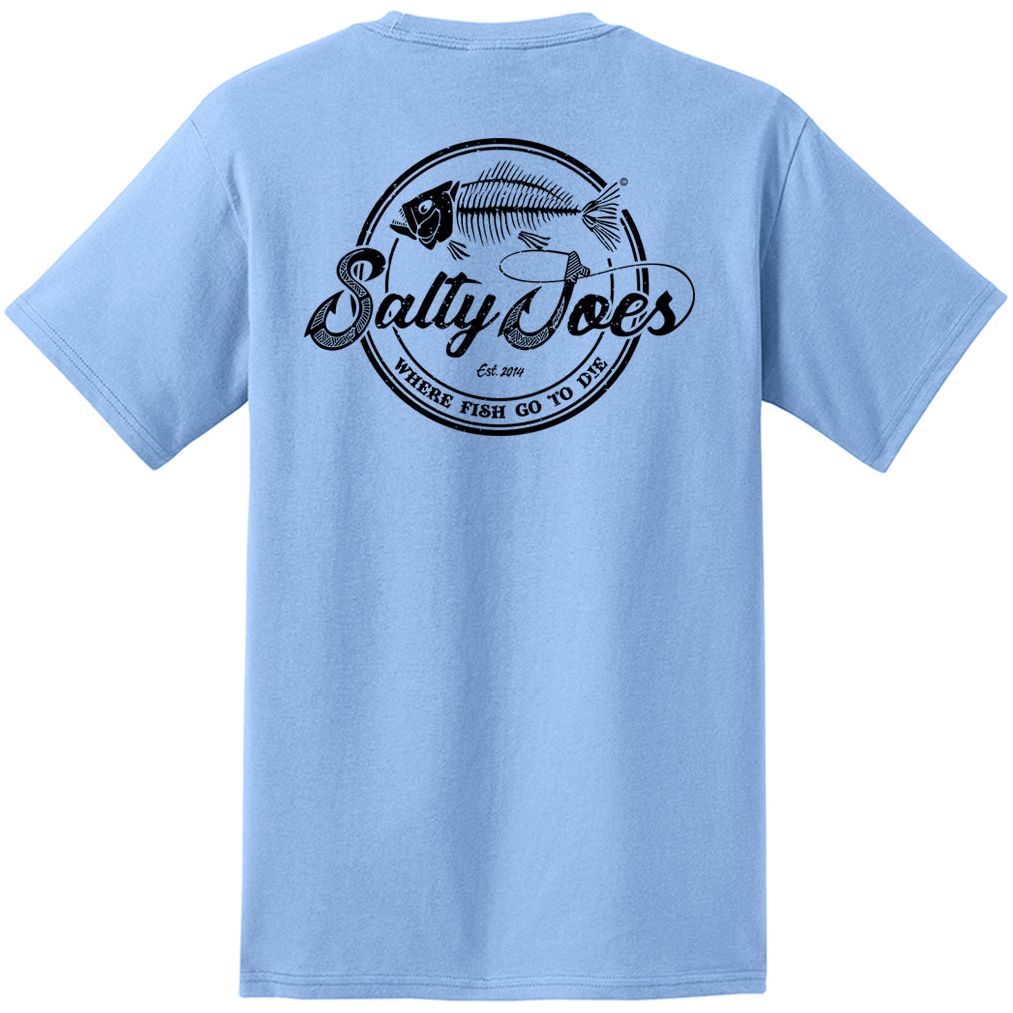 Salty Joe's Skeleton Hook Heavyweight Pocket Tee - Angler's Pro Tackle & Outdoors