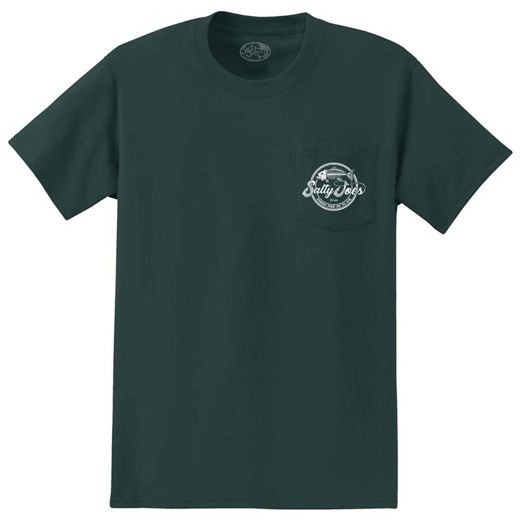 Salty Joe's Skeleton Hook Heavyweight Pocket Tee - Angler's Pro Tackle & Outdoors