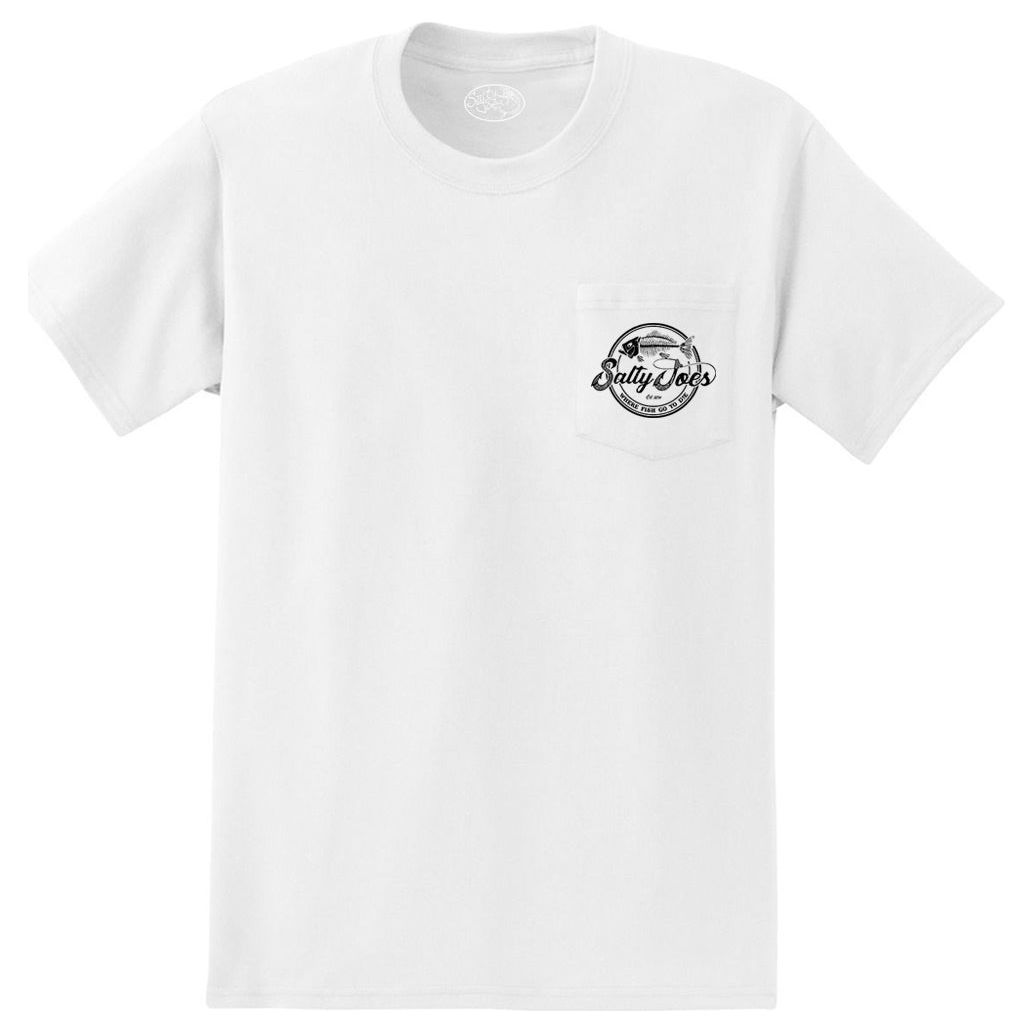 Salty Joe's Skeleton Hook Heavyweight Pocket Tee - Angler's Pro Tackle & Outdoors