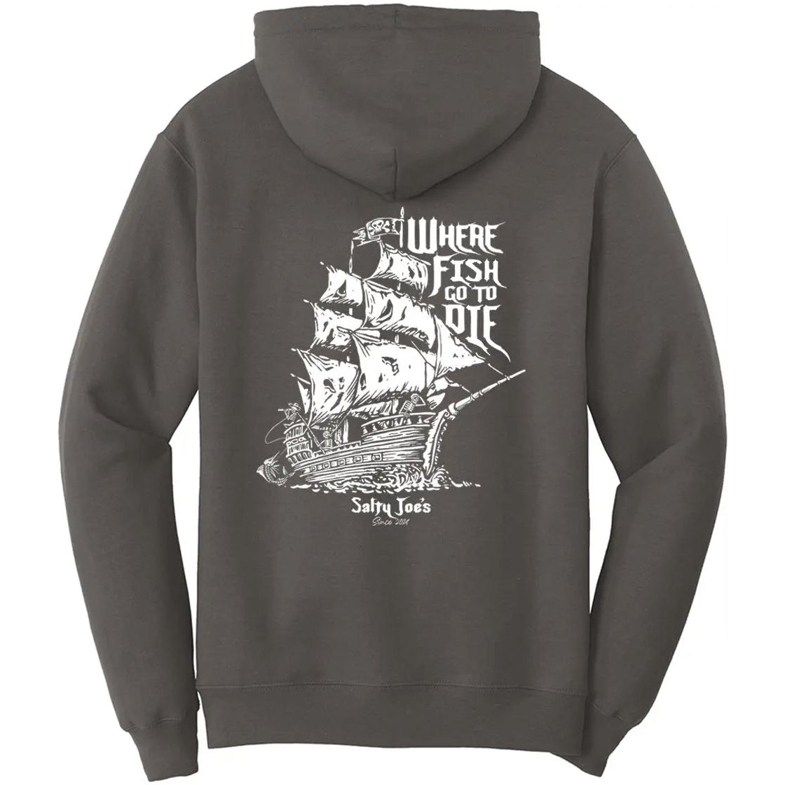 Salty Joe's Skeleton Ship Fishing Hoodie - Angler's Pro Tackle & Outdoors