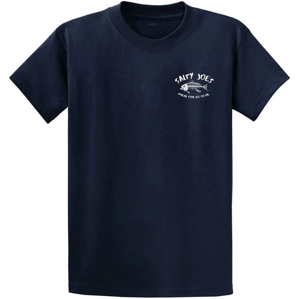 Salty Joe's "Where Fish Go To Die" Heavyweight Cotton Tee - Angler's Pro Tackle & Outdoors