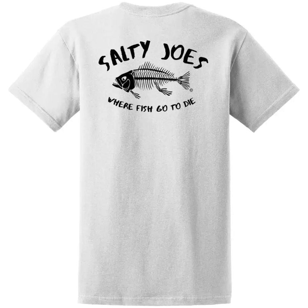 Salty Joe's "Where Fish Go To Die" Heavyweight Cotton Tee - Angler's Pro Tackle & Outdoors