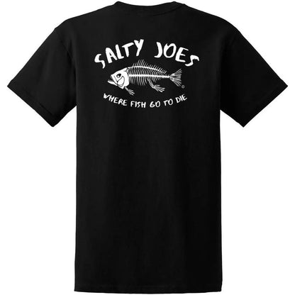 Salty Joe's "Where Fish Go To Die" Heavyweight Cotton Tee - Angler's Pro Tackle & Outdoors