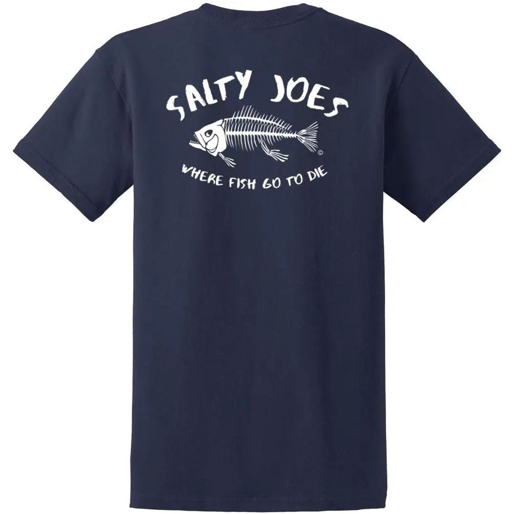 Salty Joe's "Where Fish Go To Die" Heavyweight Cotton Tee - Angler's Pro Tackle & Outdoors