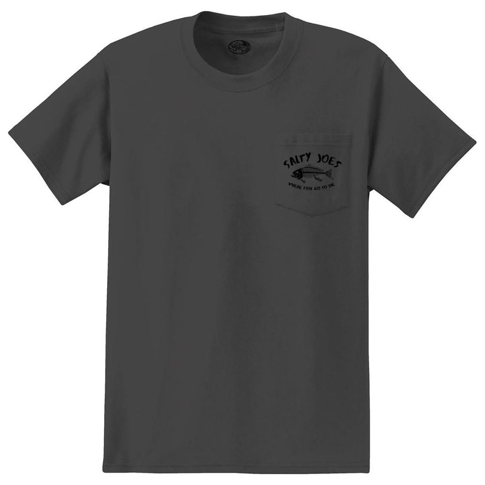 Salty Joe's "Where Fish Go To Die" Heavyweight Pocket Tee - Angler's Pro Tackle & Outdoors