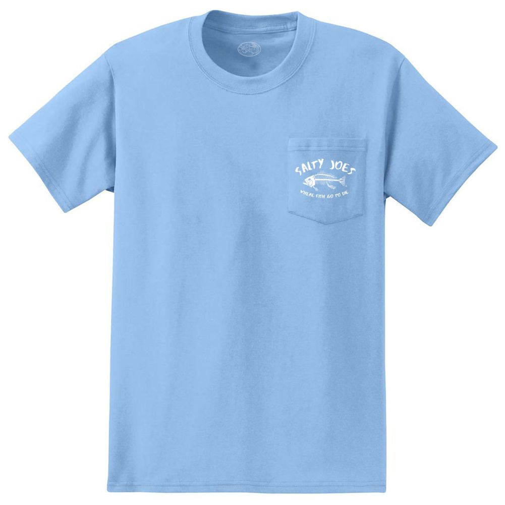 Salty Joe's "Where Fish Go To Die" Heavyweight Pocket Tee - Angler's Pro Tackle & Outdoors