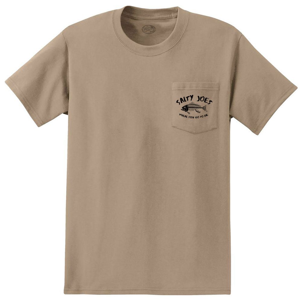 Salty Joe's "Where Fish Go To Die" Heavyweight Pocket Tee - Angler's Pro Tackle & Outdoors