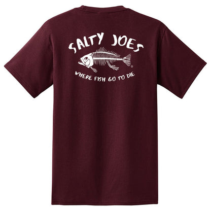 Salty Joe's "Where Fish Go To Die" Heavyweight Pocket Tee - Angler's Pro Tackle & Outdoors