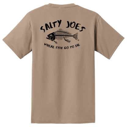 Salty Joe's "Where Fish Go To Die" Heavyweight Pocket Tee - Angler's Pro Tackle & Outdoors