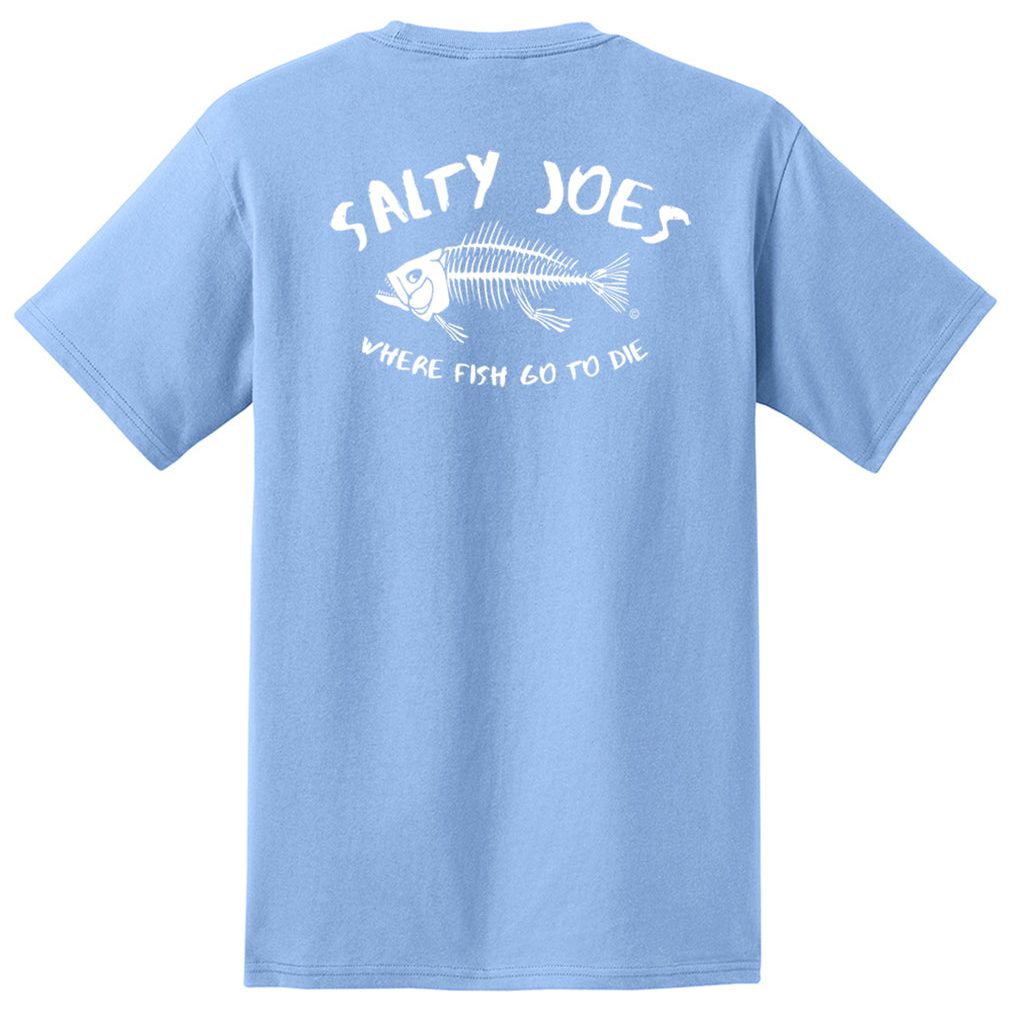 Salty Joe's "Where Fish Go To Die" Heavyweight Pocket Tee - Angler's Pro Tackle & Outdoors