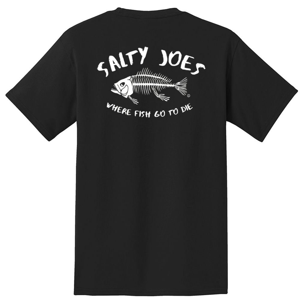 Salty Joe's "Where Fish Go To Die" Heavyweight Pocket Tee - Angler's Pro Tackle & Outdoors