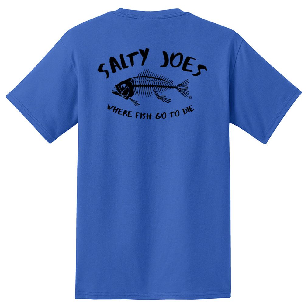 Salty Joe's "Where Fish Go To Die" Heavyweight Pocket Tee - Angler's Pro Tackle & Outdoors