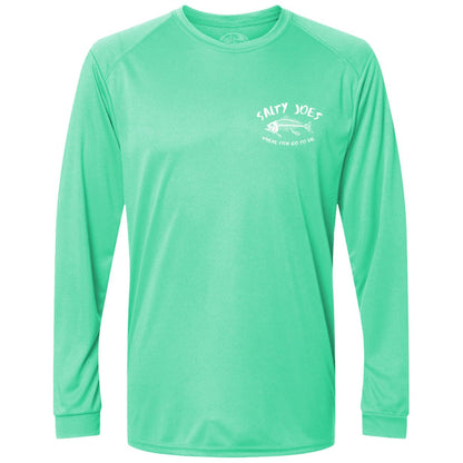 Salty Joe's "Where Fish Go To Die" Long Sleeve Sun Shirt - Angler's Pro Tackle & Outdoors
