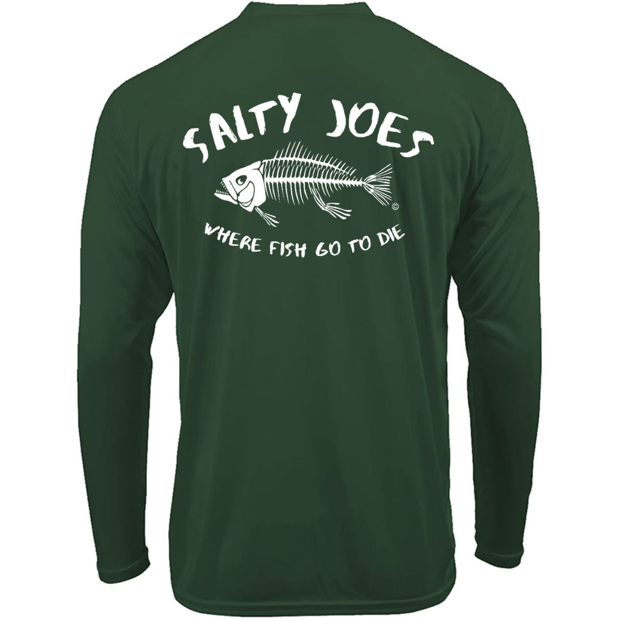 Salty Joe's "Where Fish Go To Die" Long Sleeve Sun Shirt - Angler's Pro Tackle & Outdoors