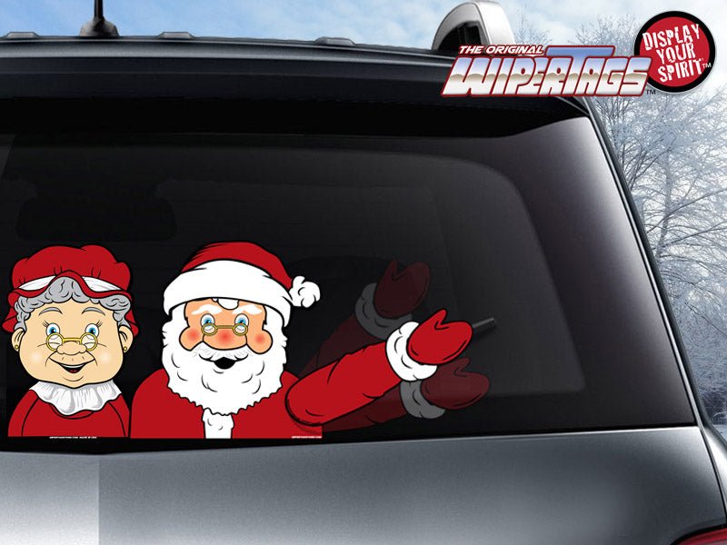 Santa & Mrs Claus Waving WiperTag with Decals - Angler's Pro Tackle & Outdoors
