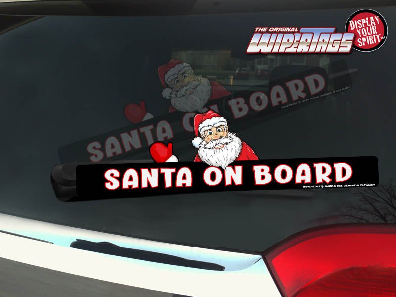 Santa on Board WiperTags - Angler's Pro Tackle & Outdoors