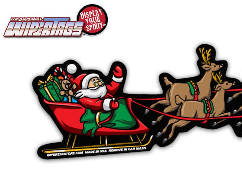 Santa Sled with Reindeer WiperTags - Angler's Pro Tackle & Outdoors