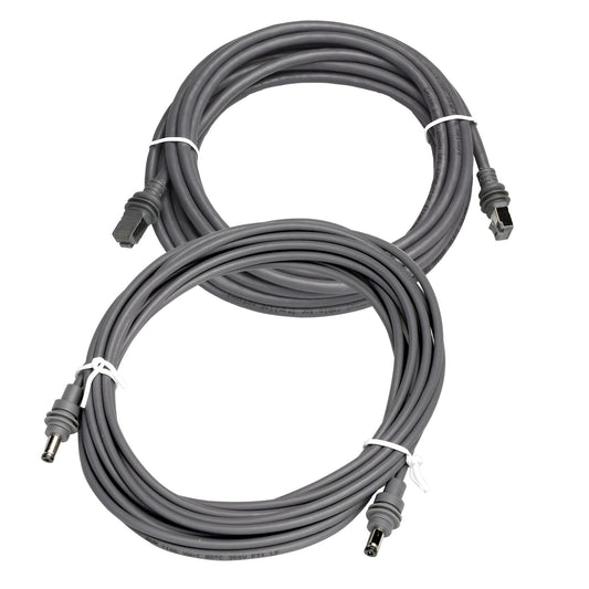 Magnadyne Satellite Antenna Ethernet CAT6A and Power Cable 15FT Bundle