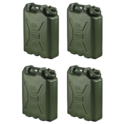 Scepter BPA Durable 5 Gallon 20 Liter Portable Water Storage Container (4 Pack) - Angler's Pro Tackle & Outdoors