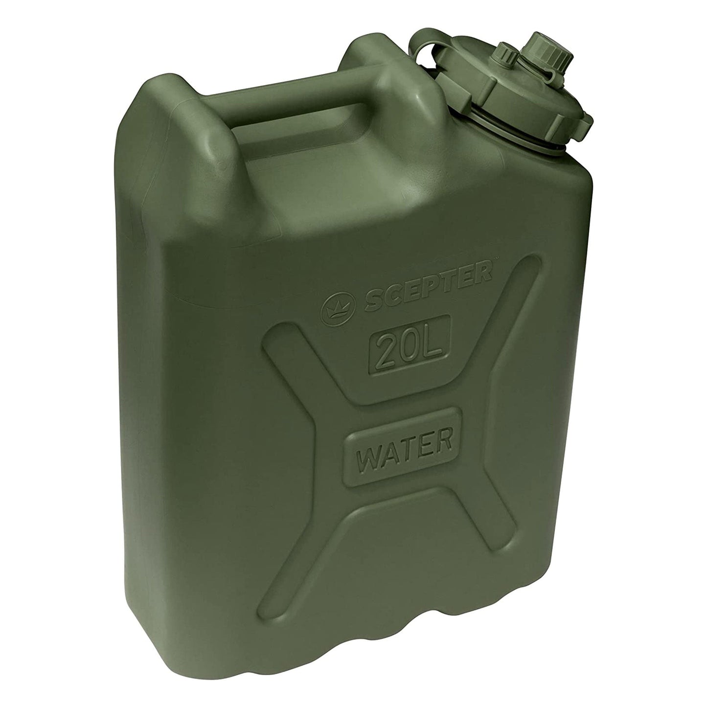 Scepter BPA Durable 5 Gallon Portable Water Storage Container, Green (2 Pack) - Angler's Pro Tackle & Outdoors