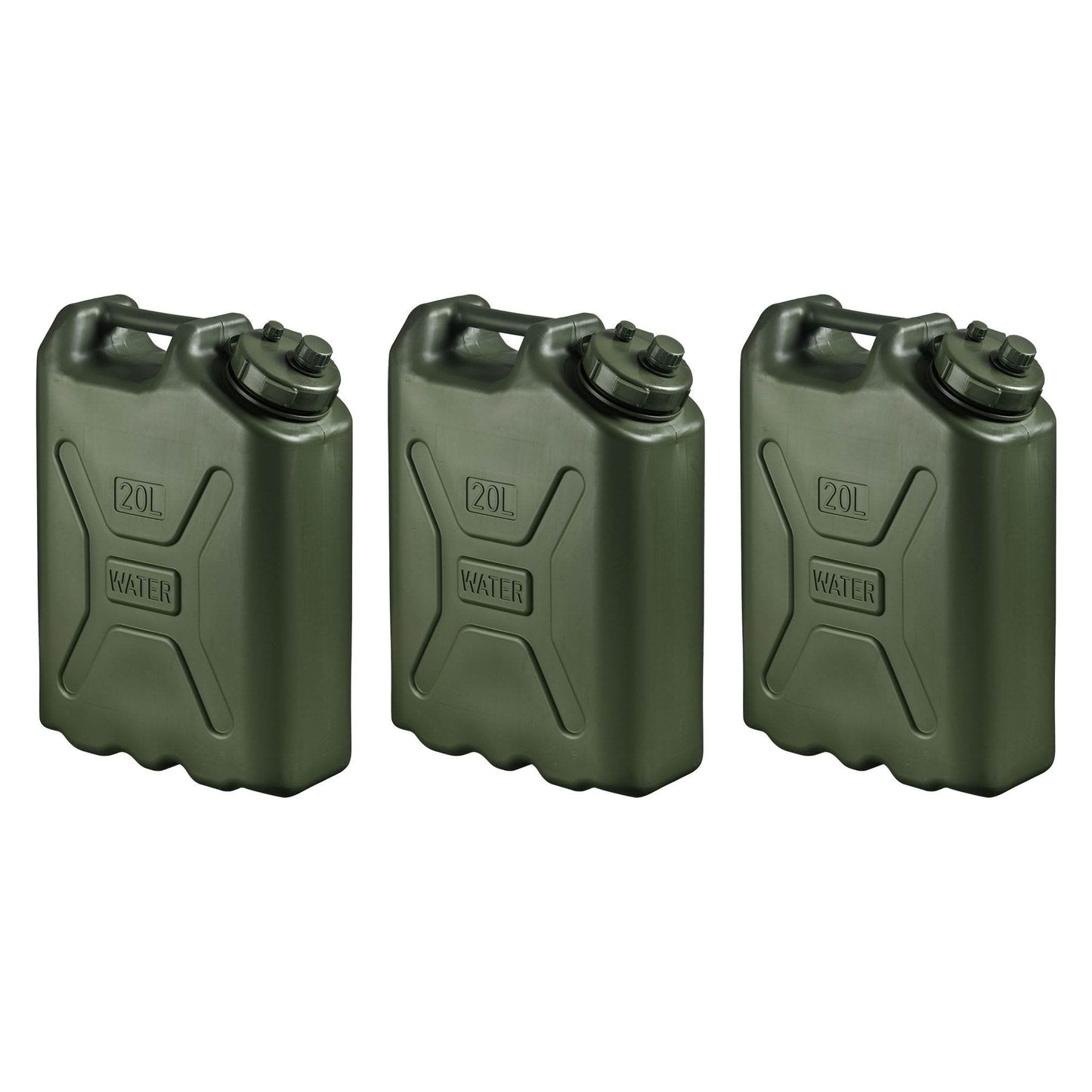 Scepter BPA Durable 5 Gallon Portable Water Storage Container, Green (3 Pack) - Angler's Pro Tackle & Outdoors