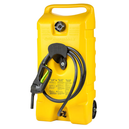 Scepter Flo N' Go Duramax 14 Gal Diesel Fuel Tank Container Caddy & Pump, Yellow - Angler's Pro Tackle & Outdoors