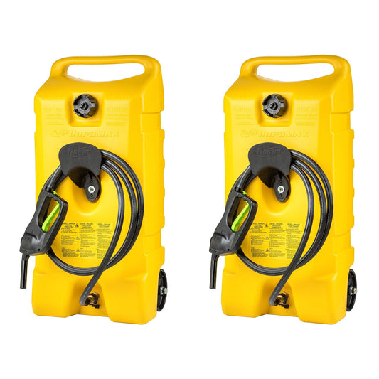 Scepter Flo N Go Duramax 14 Gal Diesel Fuel Tank Container Pump, 2 Pack, Yellow - Angler's Pro Tackle & Outdoors