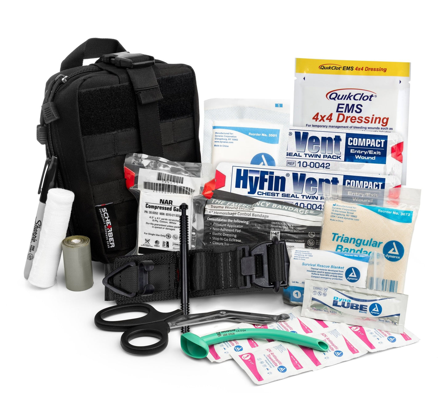 Scherber Premium IFAK Kit Trauma Pack - Fully Stocked - Angler's Pro Tackle & Outdoors