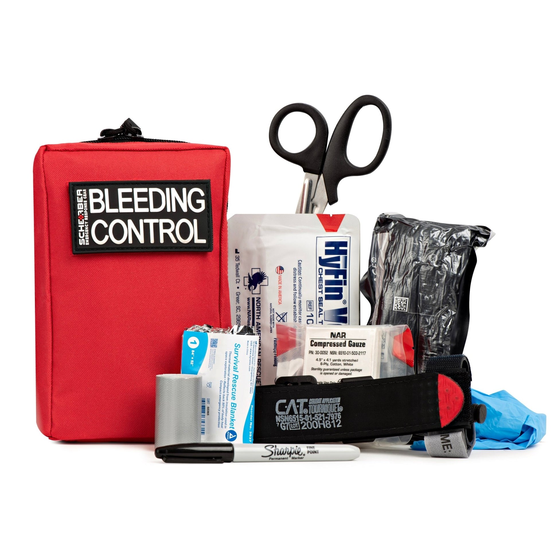 Scherber Public Access Bleeding Control Kit | Trauma Equipment, First Aid Supplies | Medium - Angler's Pro Tackle & Outdoors