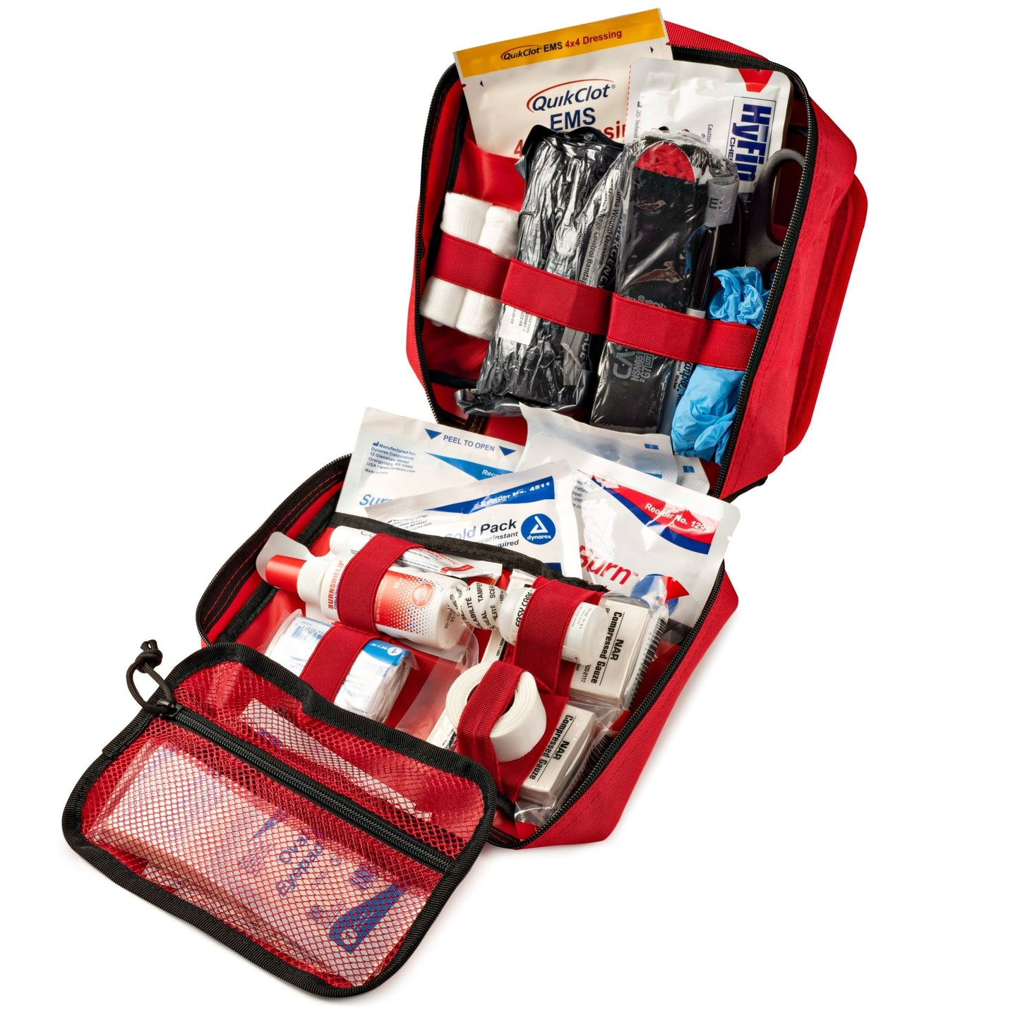 Scherber Vehicle IFAK Emergency Trauma Kit | 90+ Medical Supplies | Intermediate - Angler's Pro Tackle & Outdoors