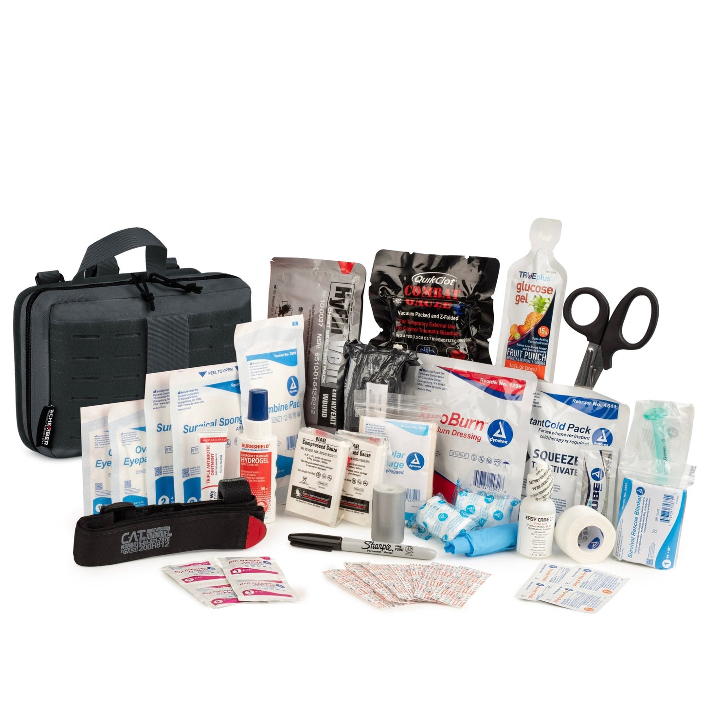 Scherber Vehicle IFAK Emergency Trauma Kit | 95+ Medical Supplies | Ultimate - Angler's Pro Tackle & Outdoors