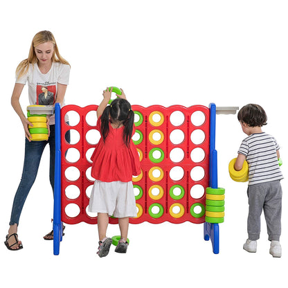 SDADI Giant 64 Inch 4 - In - A - Row Game and Basketball Game for Kids, Blue and Red - Angler's Pro Tackle & Outdoors