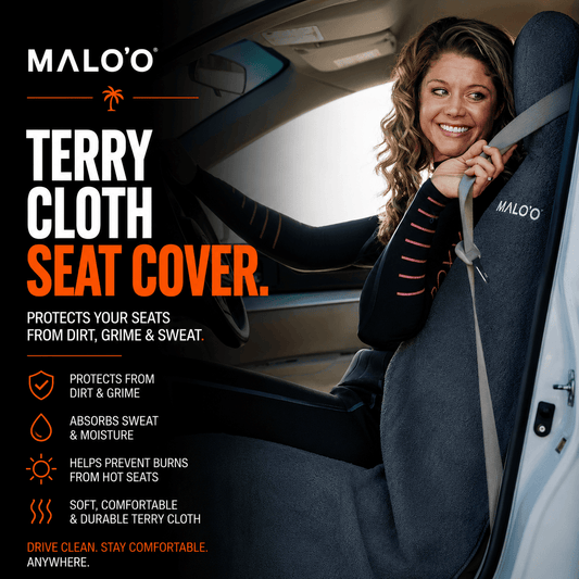 Malo'o SeatGuard Terry Cloth Car Seat Cover (pair)