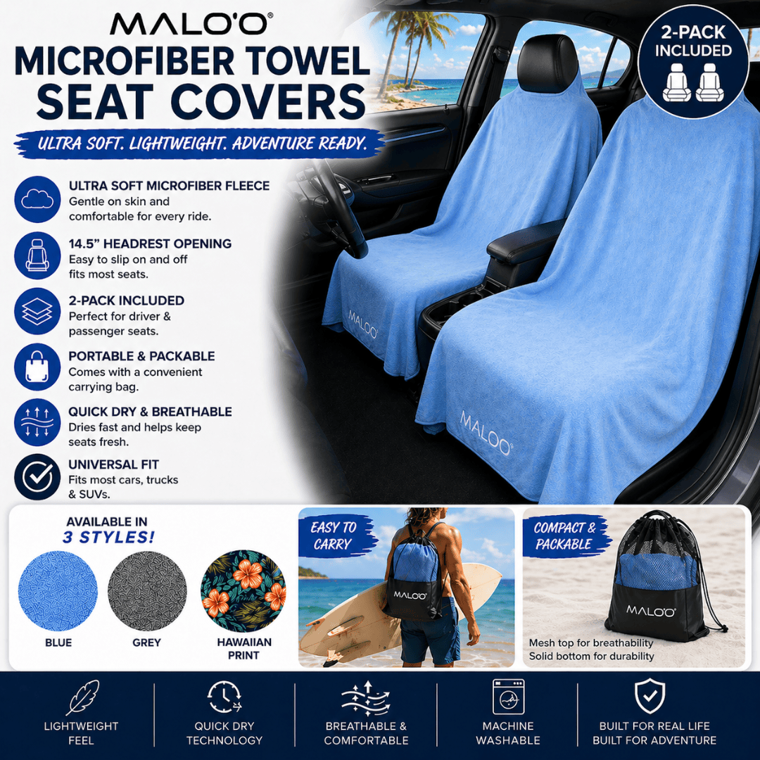 Malo'o SeatGuard Terry Cloth Car Seat Cover (pair)