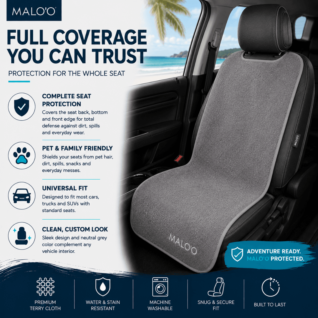 Malo'o SeatGuard Terry Cloth Car Seat Cover (pair)