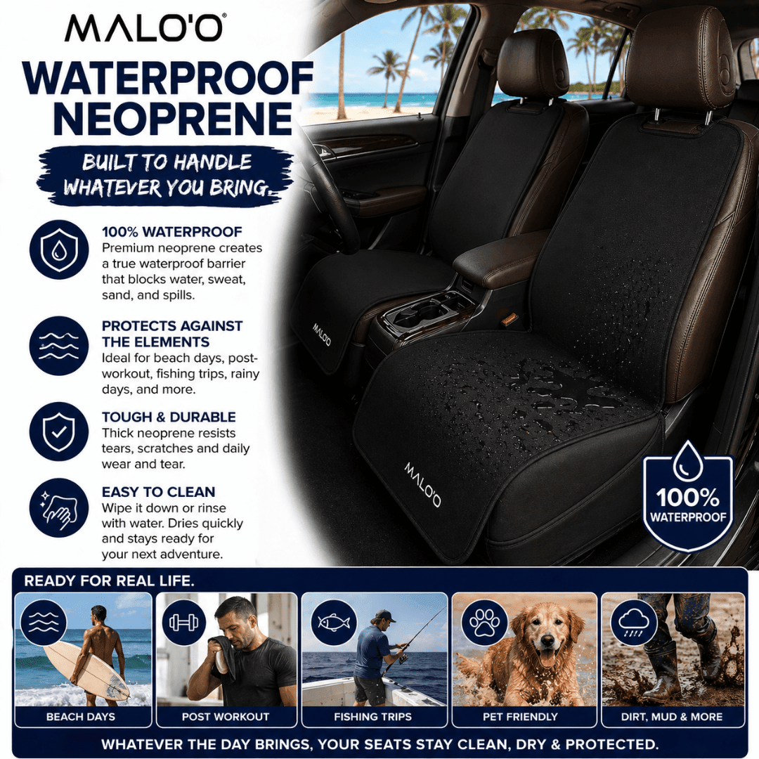 Malo'o SeatGuard Waterproof Car Seat Cover (Pair)