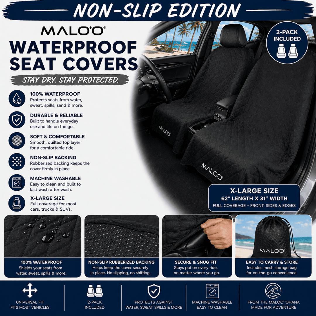 Malo'o SeatGuard Waterproof Car Seat Cover (Pair)