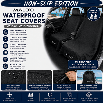 Malo'o SeatGuard Waterproof Car Seat Cover (Pair)