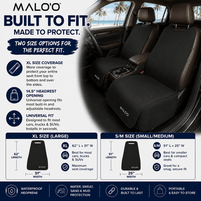 Malo'o SeatGuard Waterproof Car Seat Cover (Pair)
