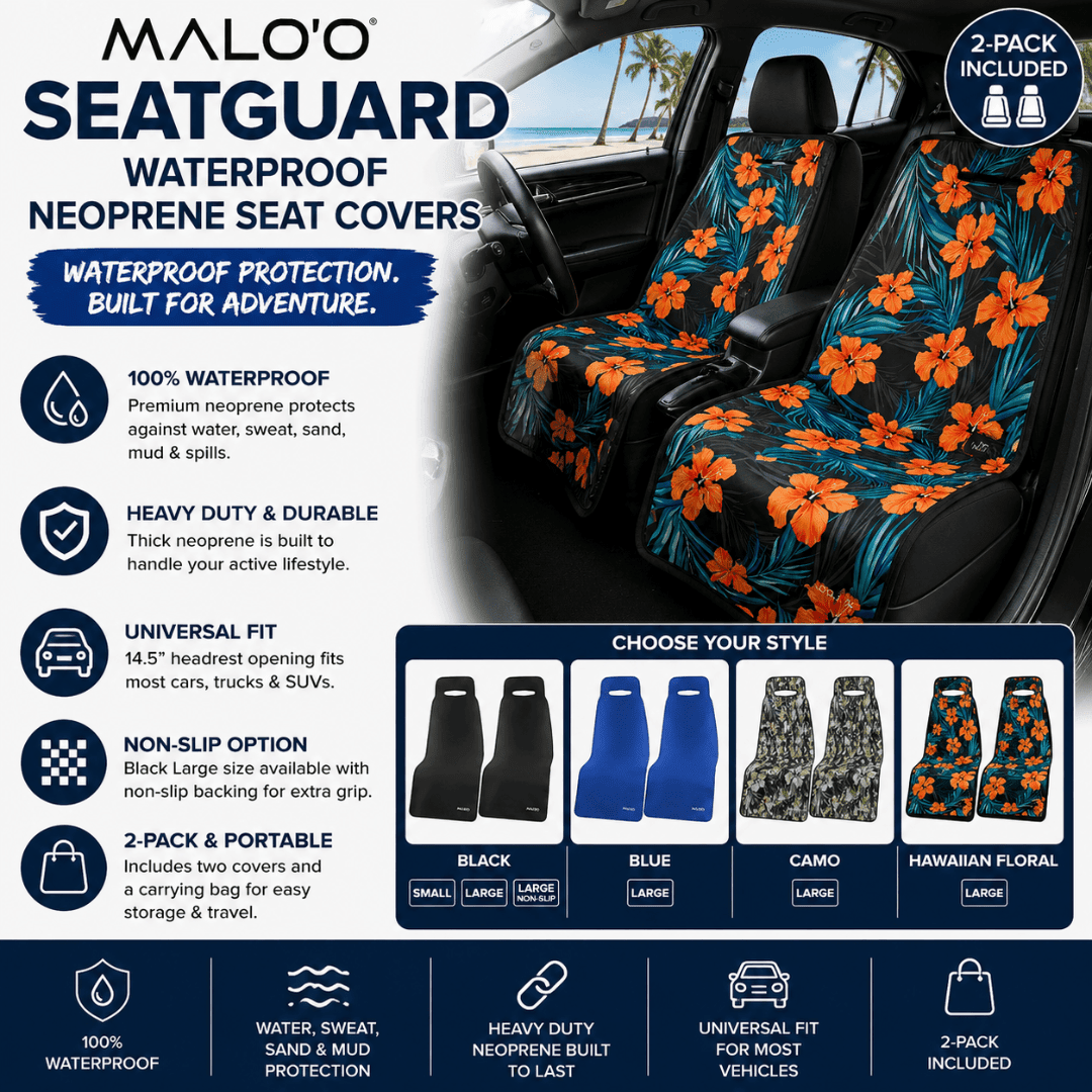 Malo'o SeatGuard Waterproof Car Seat Cover (Pair)