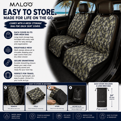 Malo'o SeatGuard Waterproof Car Seat Cover (Pair)