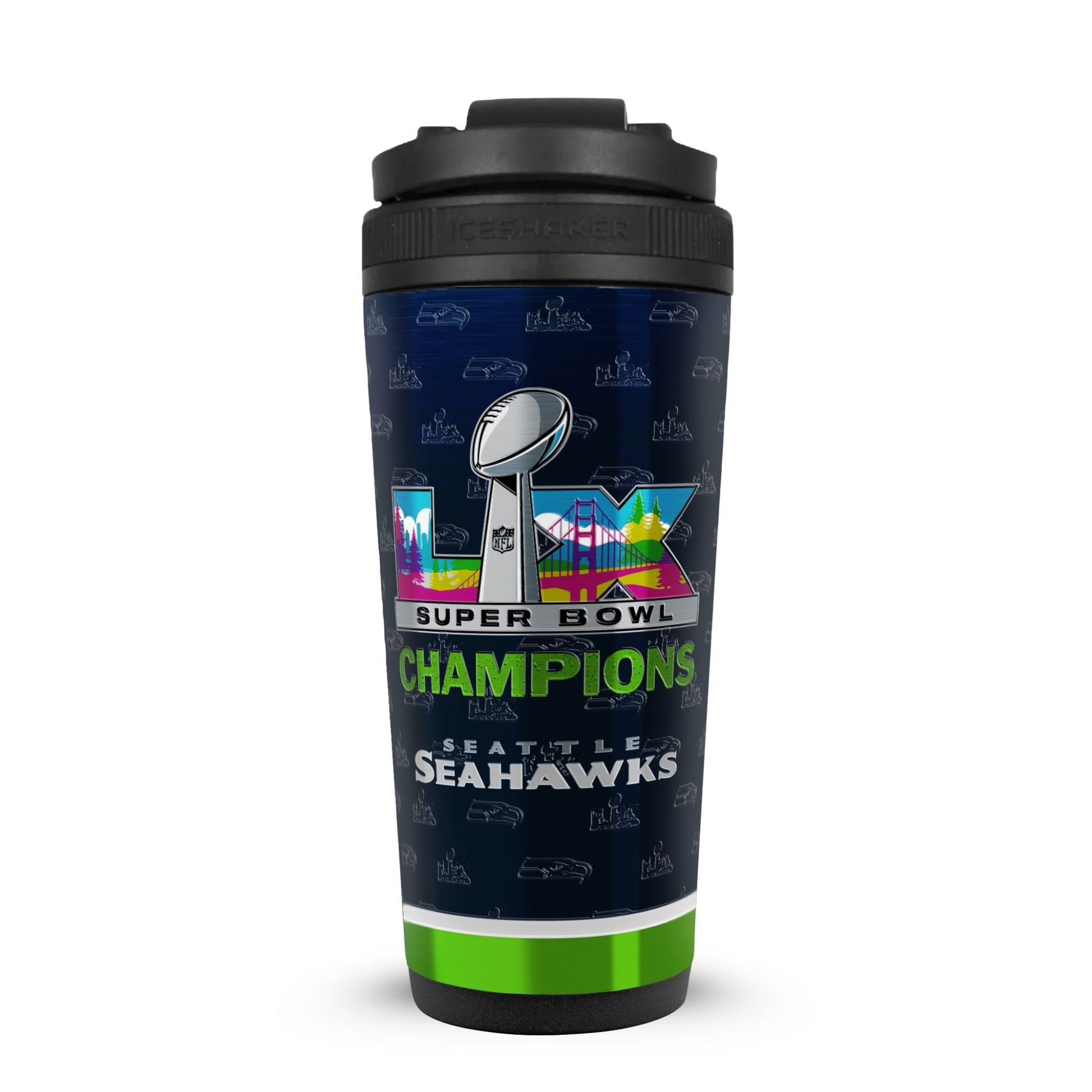 Seattle Seahawks Superbowl LX Champions 26oz Ice Shaker - Angler's Pro Tackle & Outdoors